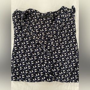 Noir long sleeve patterned shirt